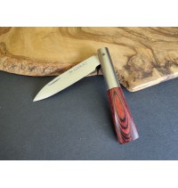 Navaja laminada fina rojo/negro CM