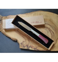 Navaja personalizada amaranto con bloqueo PREMIUM CQ