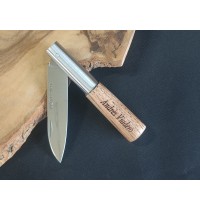 Navaja personalizada castaño  con bloqueo CQ G