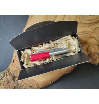 Navaja personalizada laminada roja JL peq.