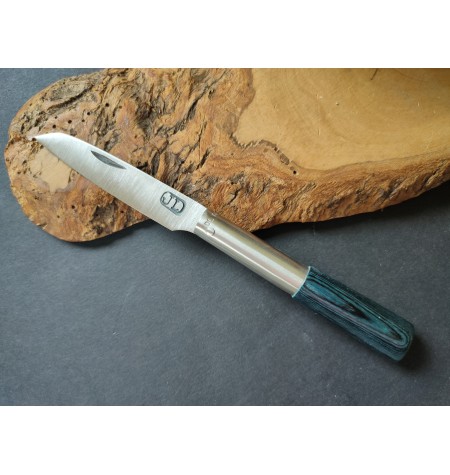 Navaja personalizada laminada azul JL peq