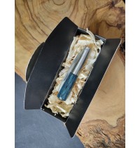 Navaja personalizada laminada azul JL peq