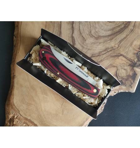 Navaja pistón rojo negro FV