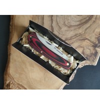 Navaja pistón rojo negro FV