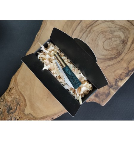 Navaja laminada azul personalizada 2