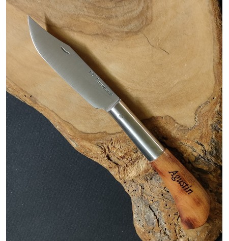 Navaja personalizada cerezo quemada FV