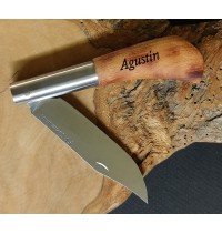 Navaja personalizada cerezo quemada FV