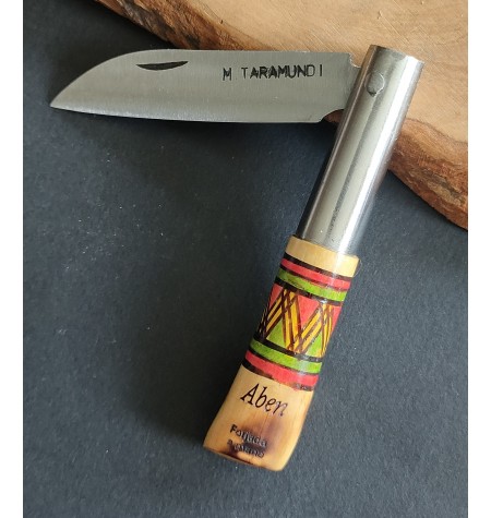 Navaja personalizada carbono decorada