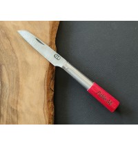 Navaja personalizada laminada roja JL G