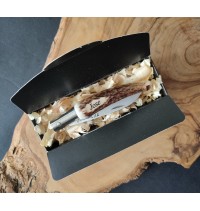 navaja punta asta venado personalizada