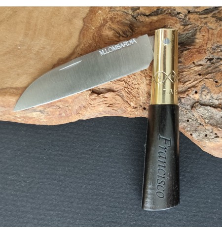 ébano + latón grabada