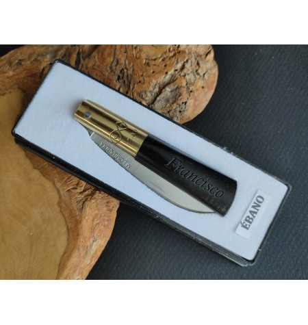 ébano + latón grabada