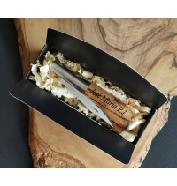 Navaja roble quemado F.V.  personalizada