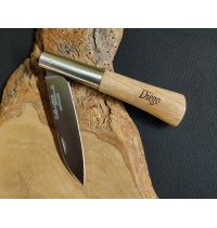 Navaja personalizada roble con bloqueo