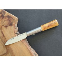 Navaja personalizada quemada con bloqueo