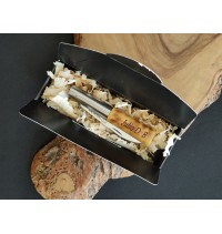 Navaja personalizada quemada con bloqueo