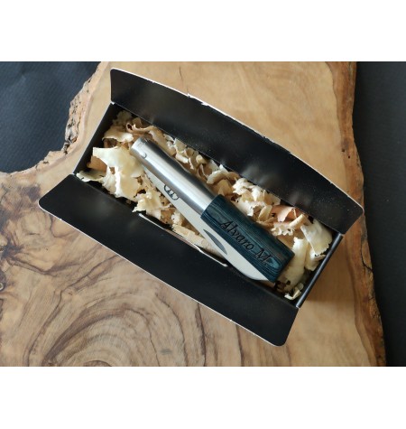 Navaja personalizada laminada azul JL peq