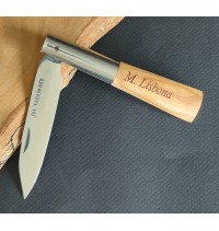 Navaja personalizada olivo liso G 