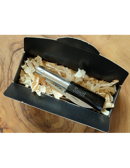 Navaja personalizada ébano carbono - Manuel Martínez