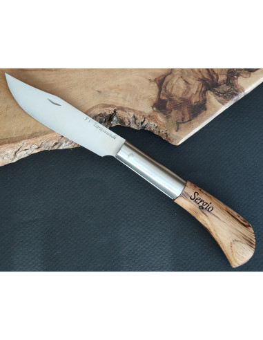 Navaja personalizada  roble quemado - Francisco...