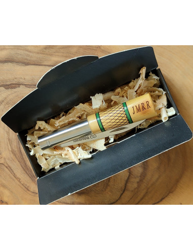 Navaja personalizada cruzadillo verde - Carlos...