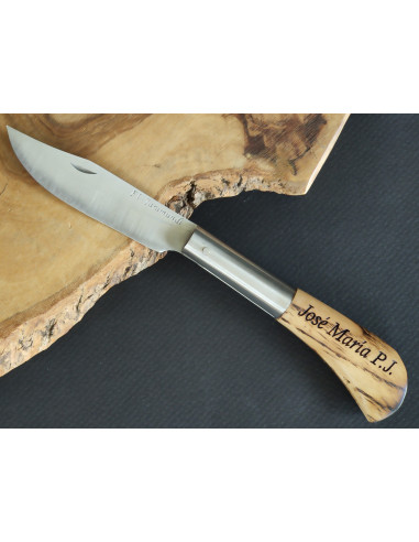 Navaja personalizada  roble quemado - Francisco...