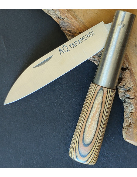 Navaja laminada marrón AQ