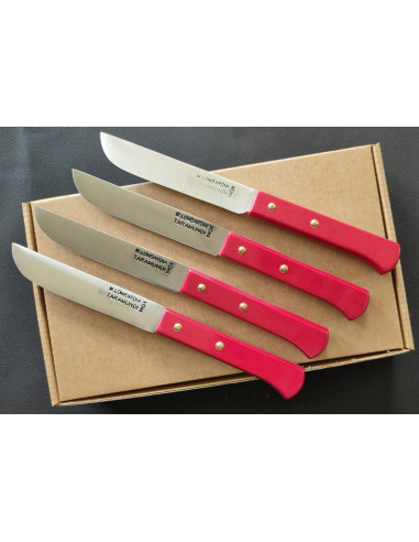 cuchillo mesa rojo pack 4 Lombardía