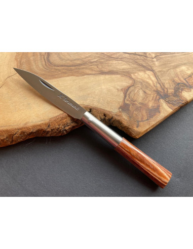 Navaja personalizada laminada marrón G - Jose...