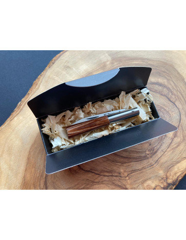 Navaja personalizada laminada marrón G - Jose...