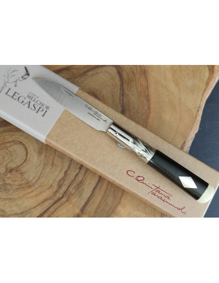 Navaja granadillo con rombos de plata