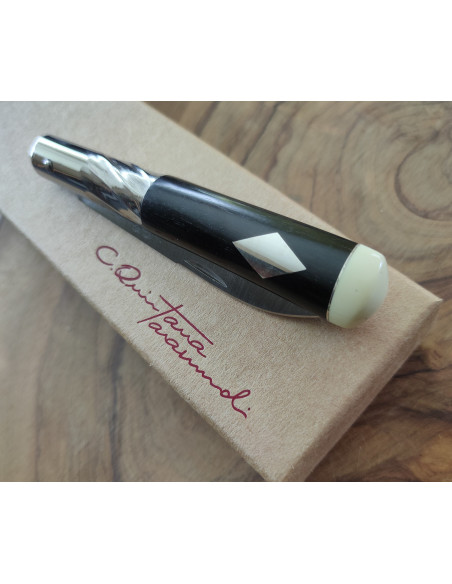 Navaja granadillo con rombos de plata