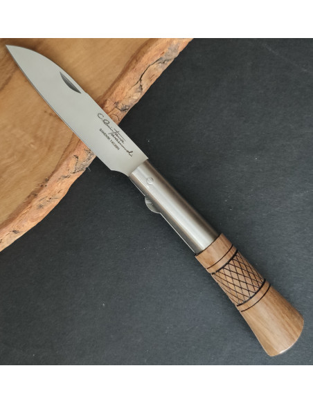 Navaja personalizada nogal cruzadillo Carlos Quintana PREMIUM