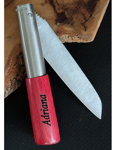 Navaja personalizada laminada rojo G - David Legaspi JL