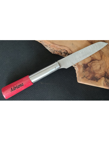 Navaja personalizada laminada rojo G - David...