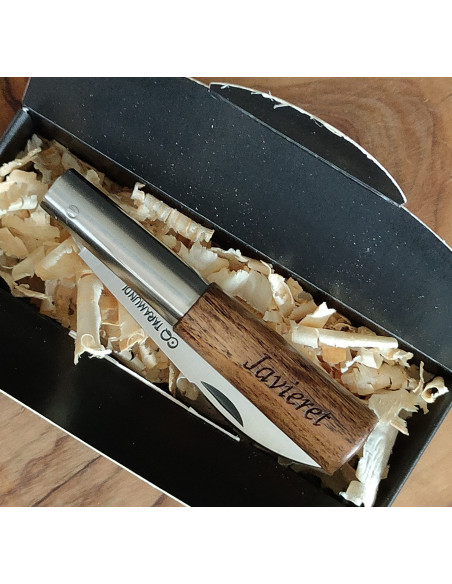 Navaja personalizada castaño  Carlos Quintana G