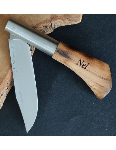 Navaja personalizada  roble quemado - Francisco...