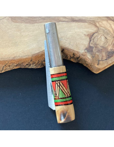 Navaja personalizada decorada carbono chata -...