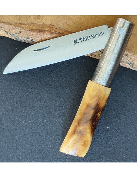 Navaja personalizada boj quemada carbono - Manuel Martínez