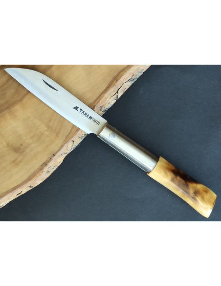 Navaja personalizada boj quemada carbono - Manuel Martínez