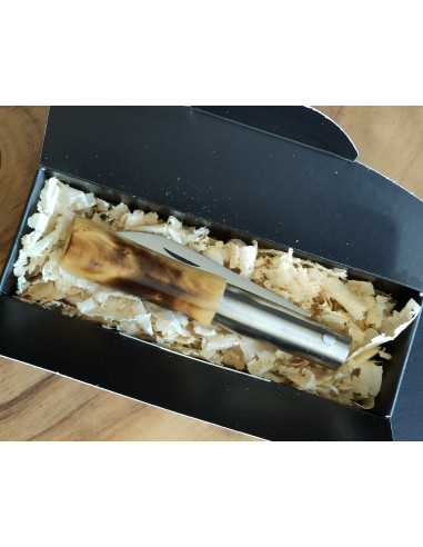 Navaja personalizada boj quemada carbono -...