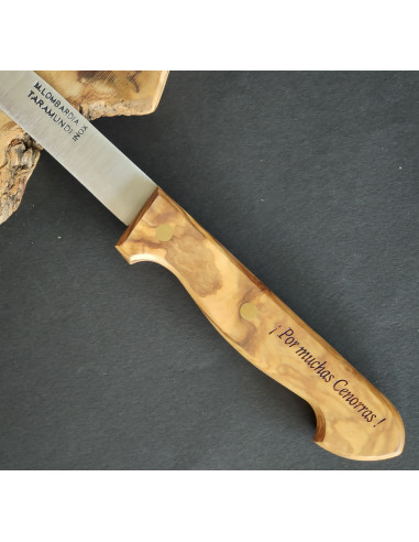 cuchillo personalizado jamonero M.LOMBARDIA