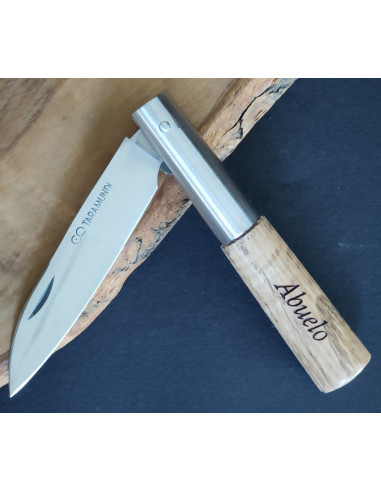 Navaja personalizada castaño  Carlos Quintana G