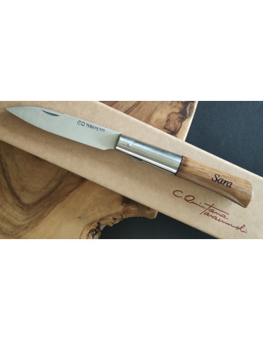 Navaja personalizada roble PREMIUM Carlos Quintana