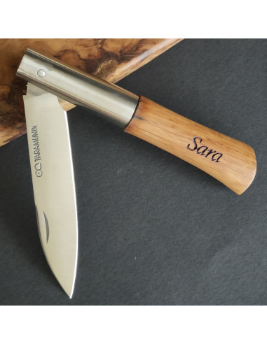 Navaja personalizada roble PREMIUM Carlos Quintana