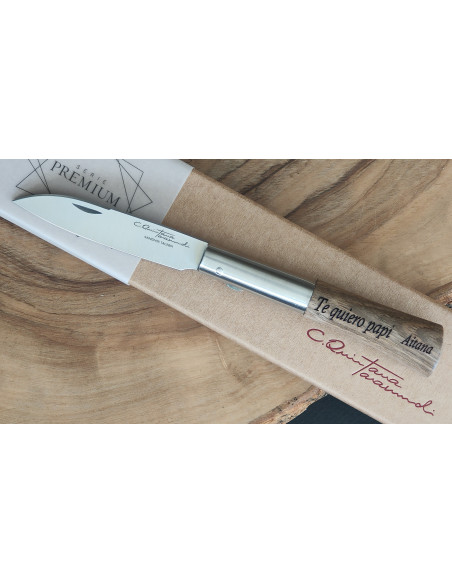 Navaja personalizada nogal SERIE PREMIUM Carlos Quintana