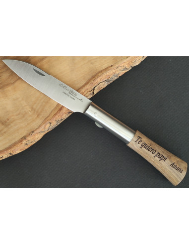 Navaja personalizada nogal SERIE PREMIUM Carlos...