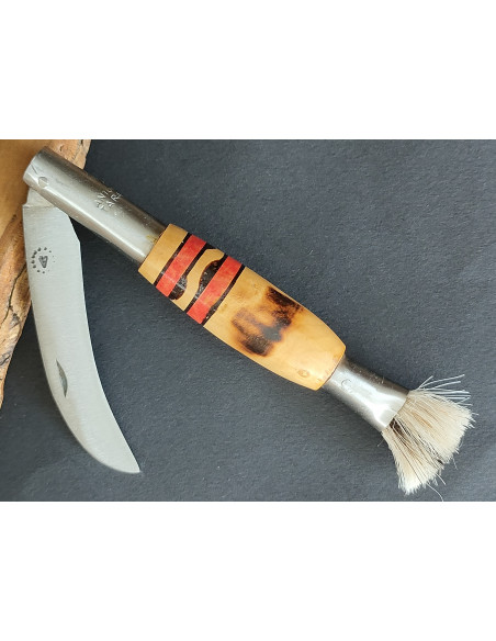 Navaja setas decorada  rojo Antonio Díaz