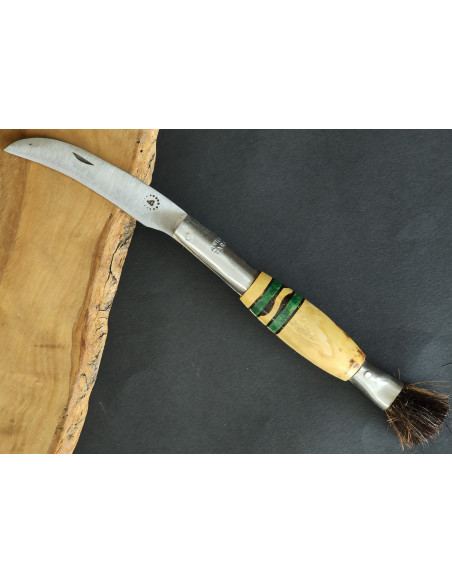 Navaja setas decorada verde Antonio Díaz