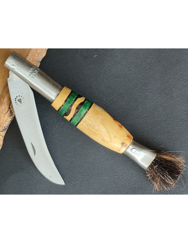 Navaja setas decorada verde Antonio Díaz